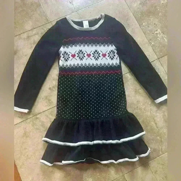 Gymboree sweater dress long sleeve 8. Pullover style ruffles Excellent condition - Picture 5 of 9